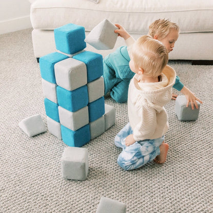 MagnetBlox standard set V2 - blue and gray