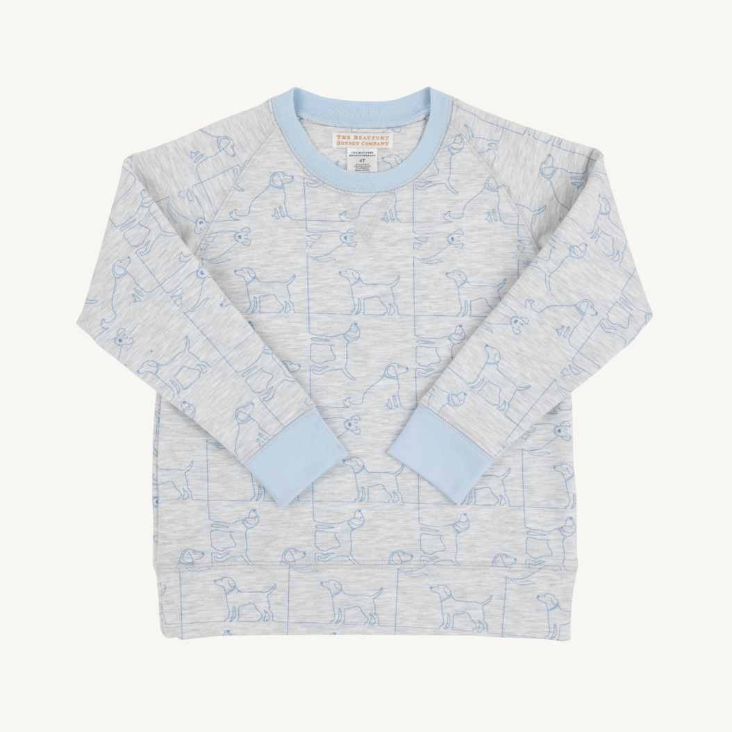 Cassidy comfy crewneck - puppy puzzle