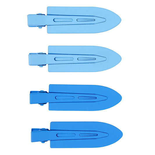 Crease free hair clips - blue ombre