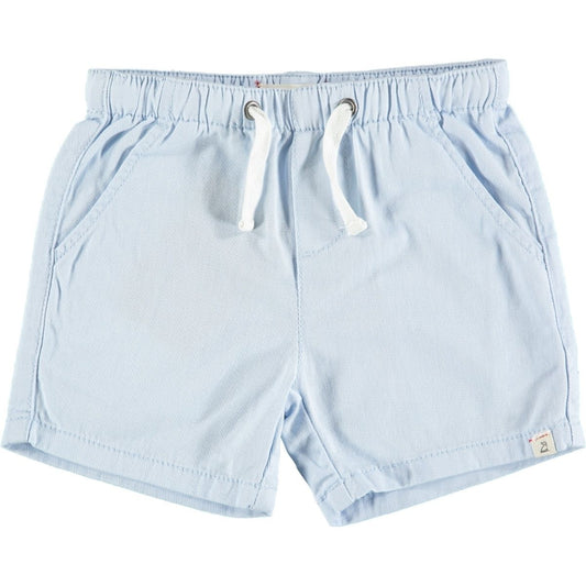 Pale blue twill shorts