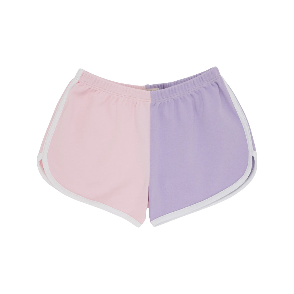 Colorblock cheryl shorts - pink/lav