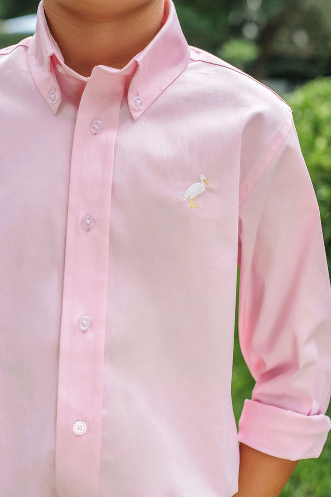 Deans list dress shirt - palm beach pink