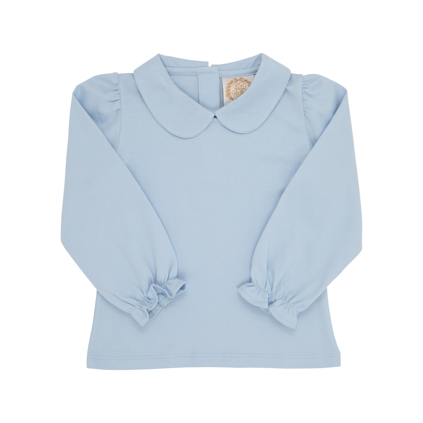 Maude's peter pan l/s shirt - buckhead blue