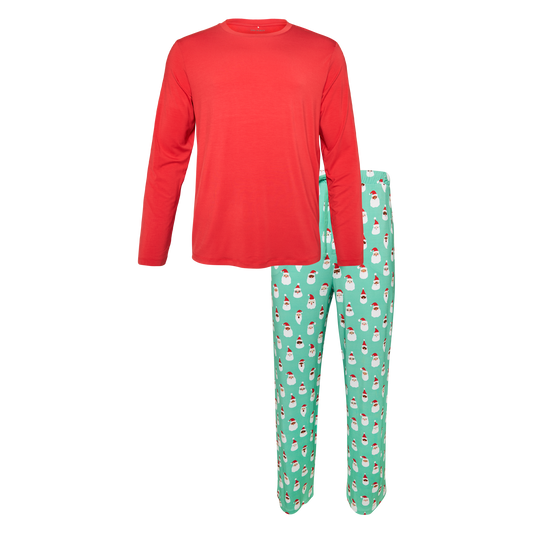 Santa medley men's l/s pjs