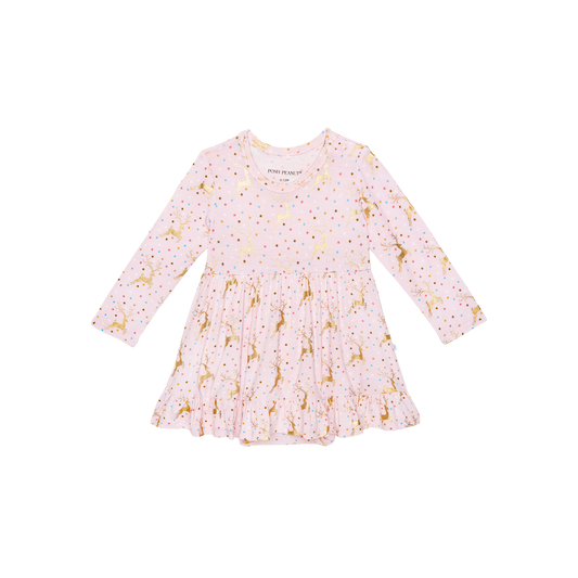 Ryleigh l/s ruffled bodysuit dress