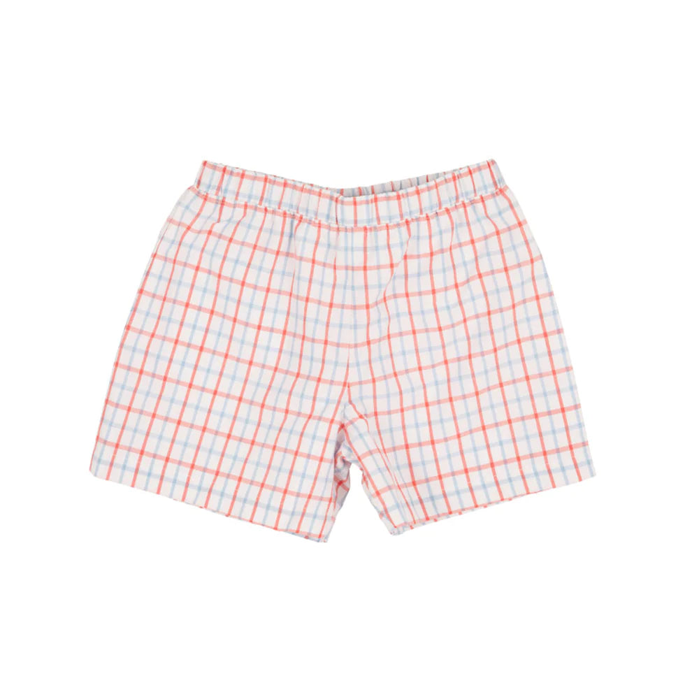Shelton shorts - parrot cay coral chandler check