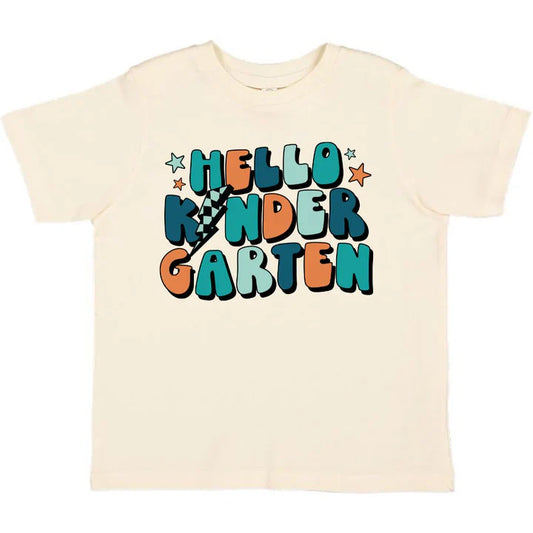 Hello kindergarten s/s tshirt - natural