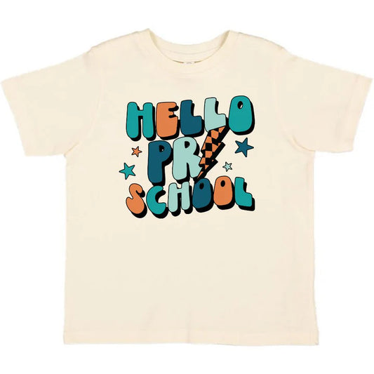 Hello preschool s/s tshirt - natural