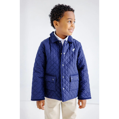 Caldwell quilted coat - nantucket navy