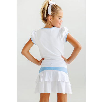 Prepletic cindy skort - worth ave white/bsblue