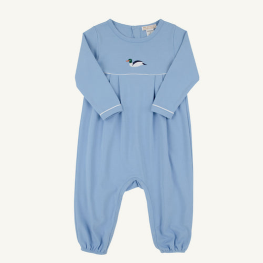 Bradford l/s romper - duck/sarasota sky