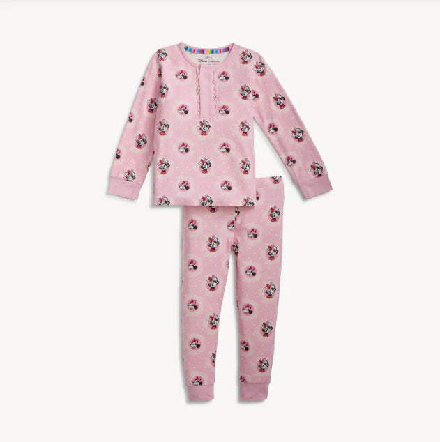 Minnie galentines day ruffle l/s pjs
