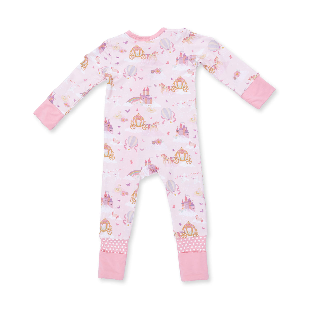 Princess unicorns & castle conv. romper