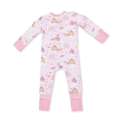 Princess unicorns & castle conv. romper