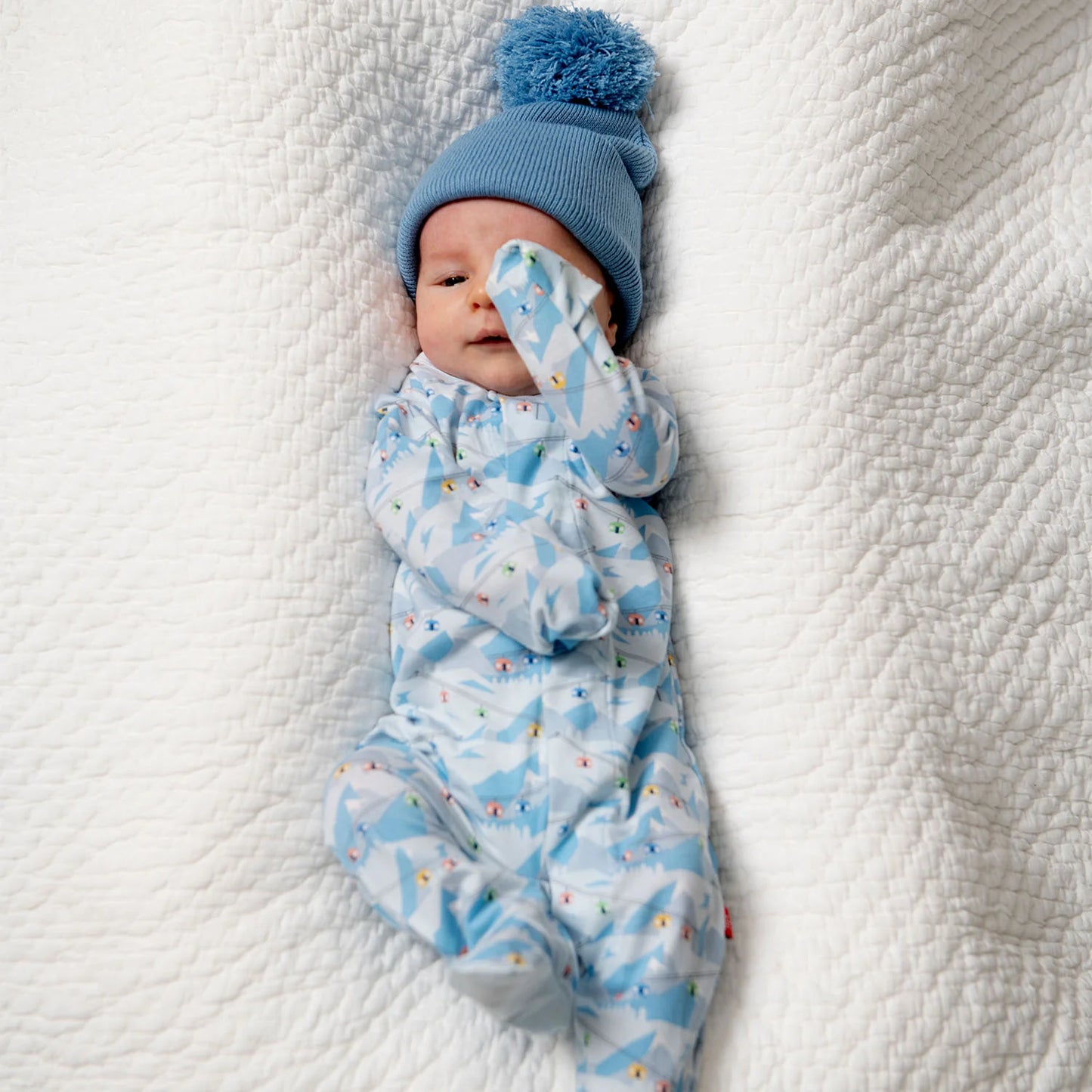 Blue apres chic footie