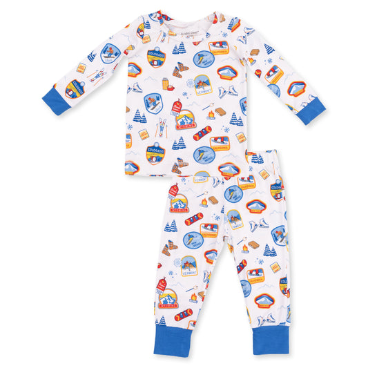 Vintage ski patches l/s pjs