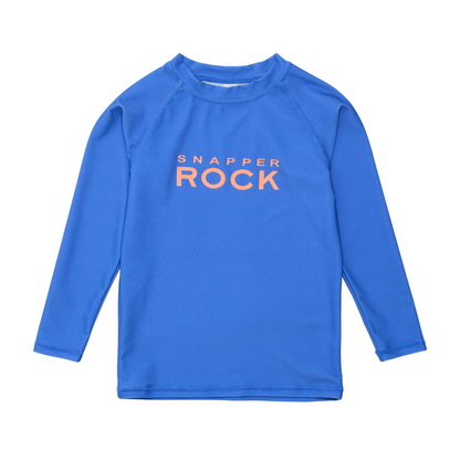 Azure blue sustainable l/s rash top