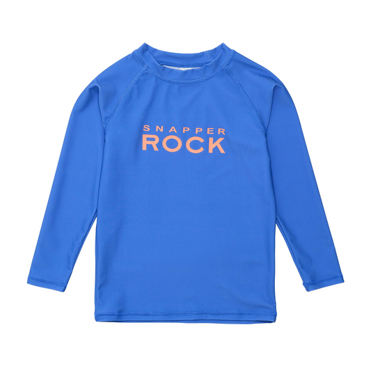 Azure blue sustainable l/s rash top