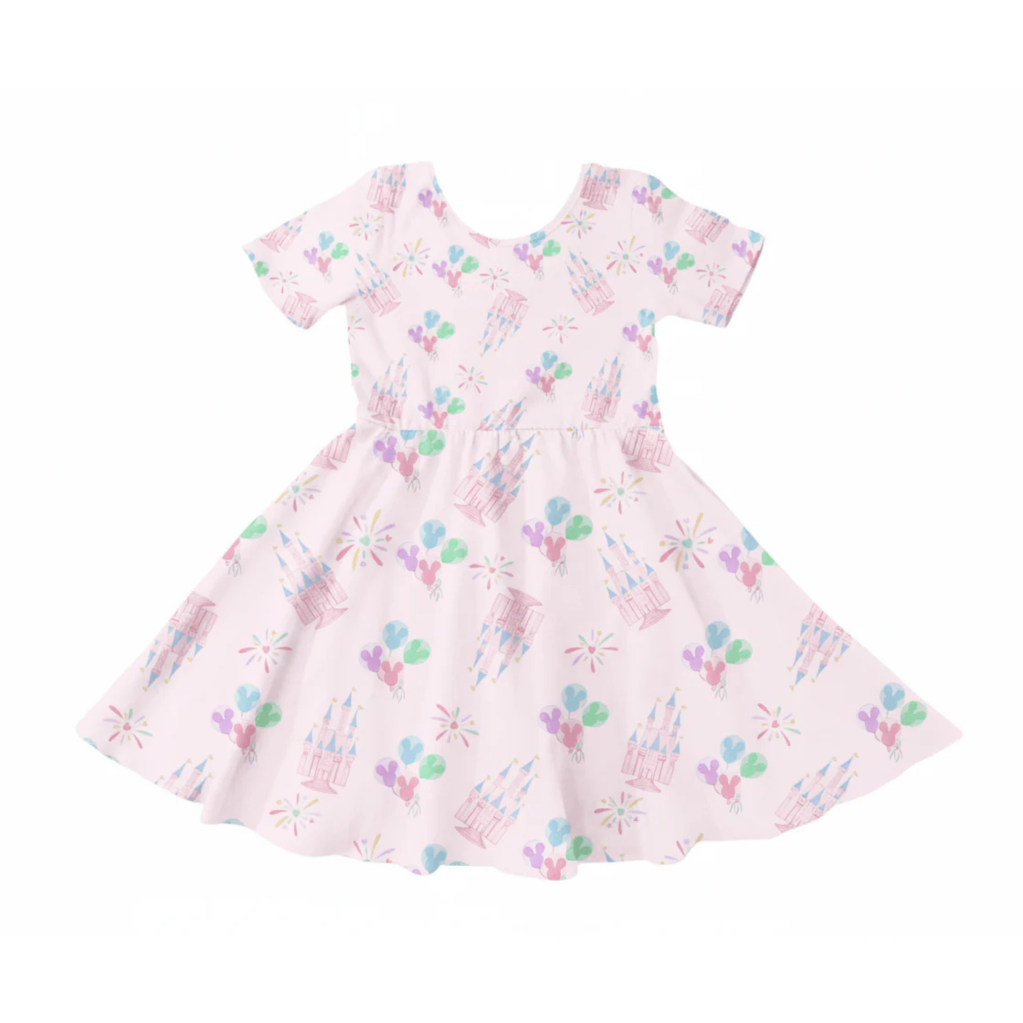 Play castle confetti s/s twirl dress
