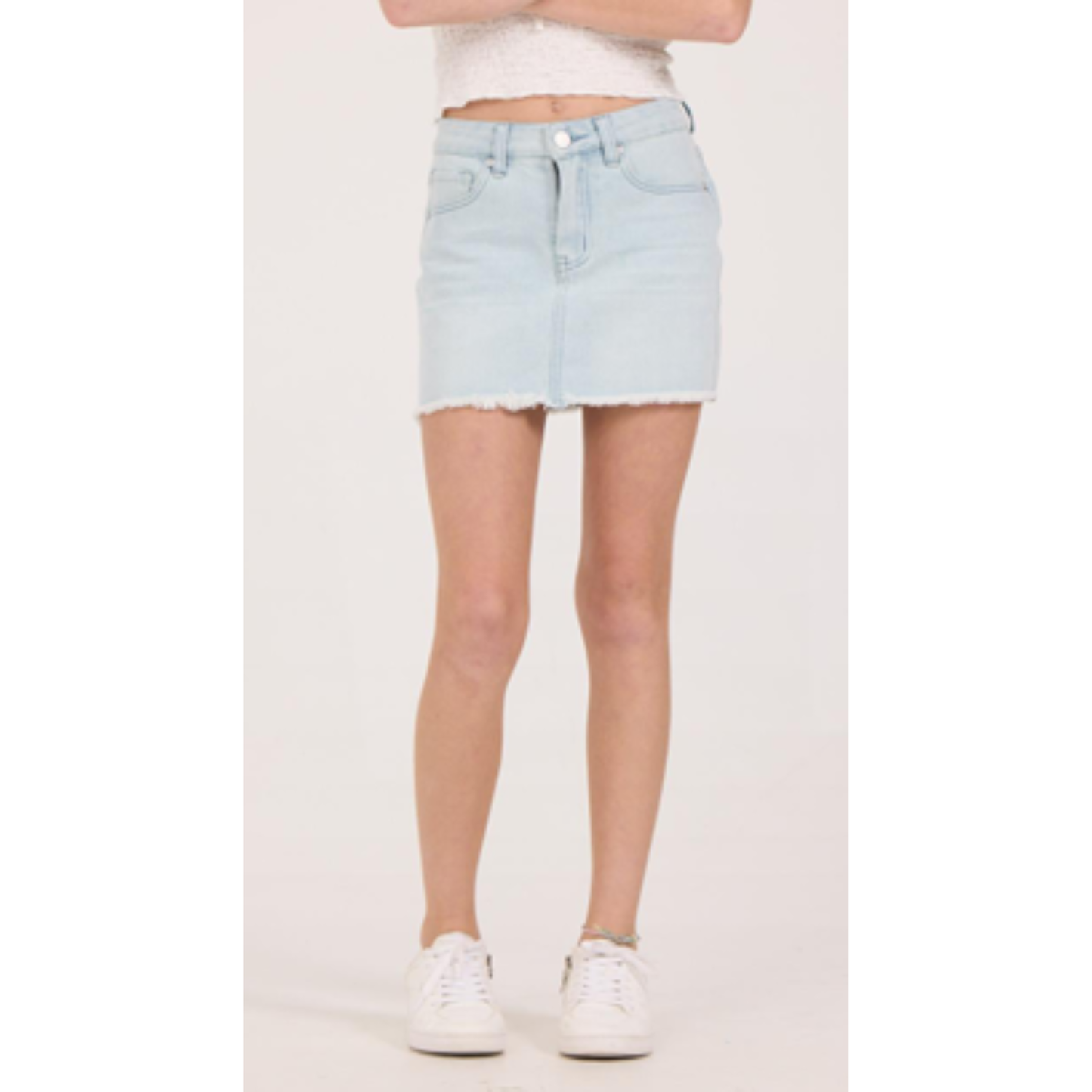 Denim skort
