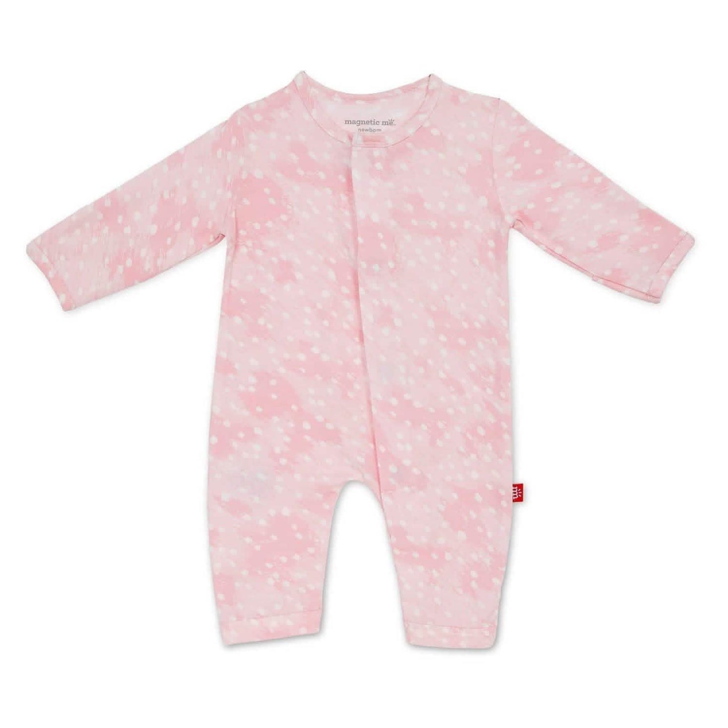 Pink doeskin coverall