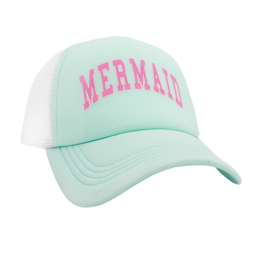 Mermaid trucker hat - sea glass