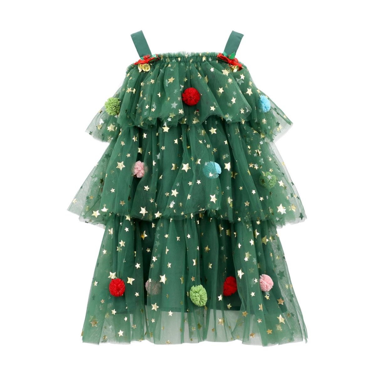 Christmas starry tulle dress
