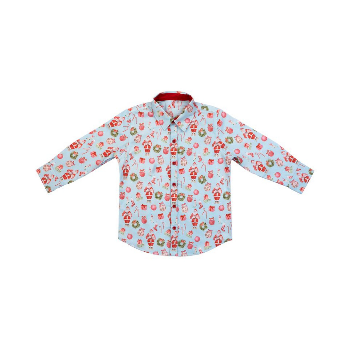 Santa l/s button down
