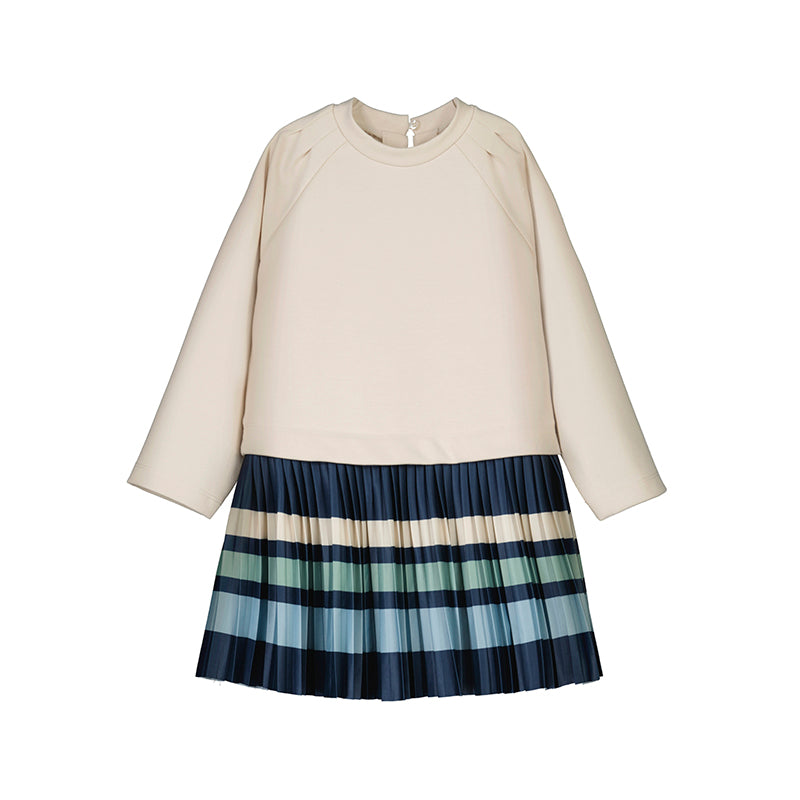 Striped dress - sand