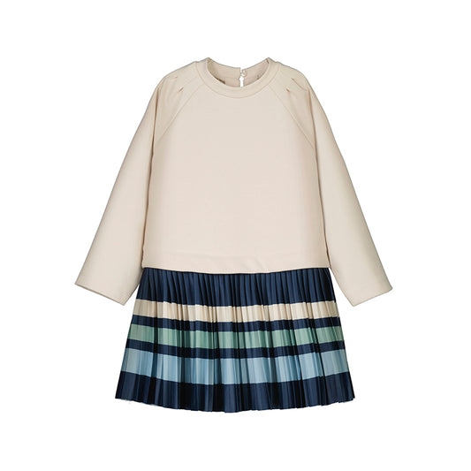 Striped dress - sand