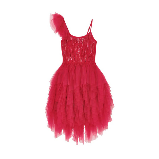 Ruby dazzle tutu dress - pop red