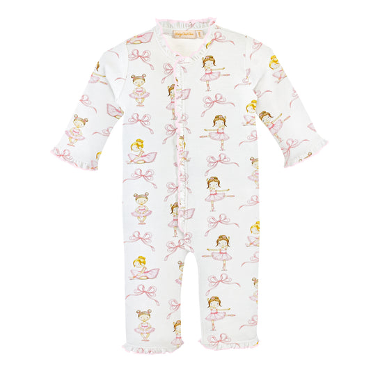 Petite dancer ruffle coverall