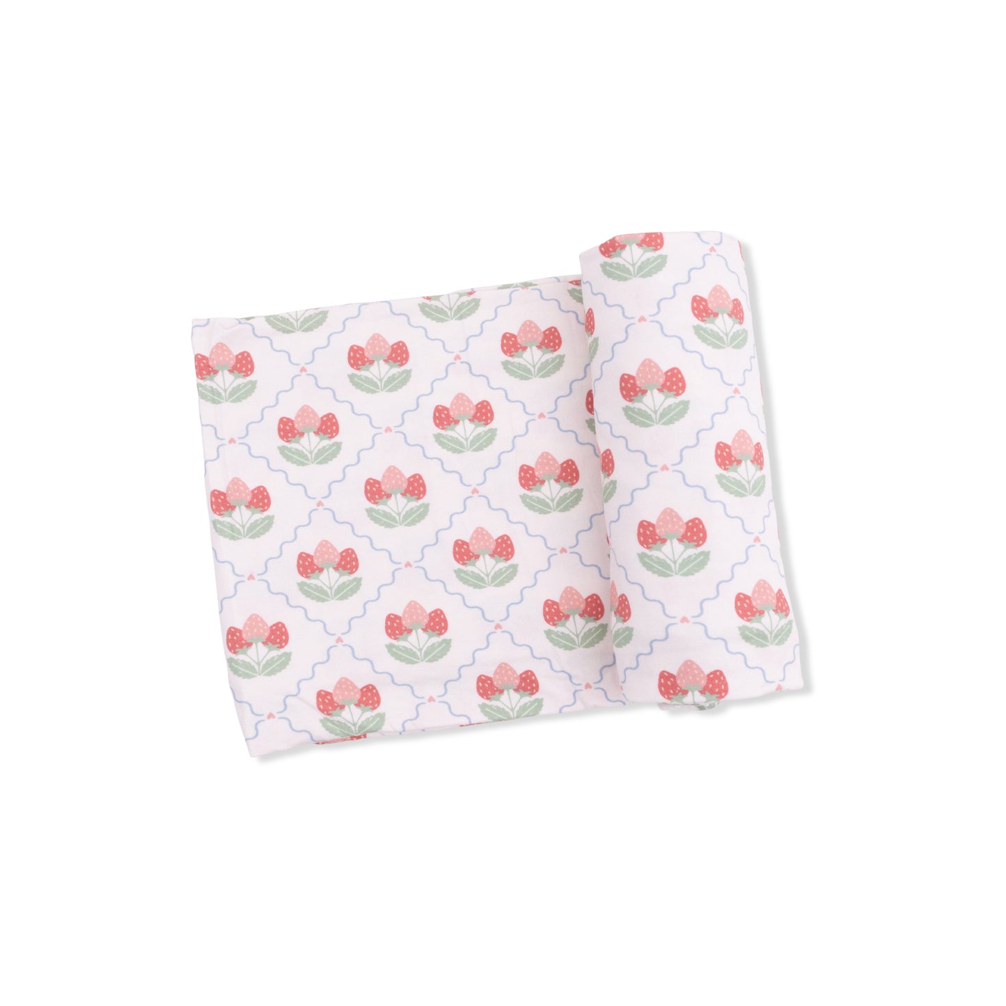 Sweet strawberries swaddle blanket