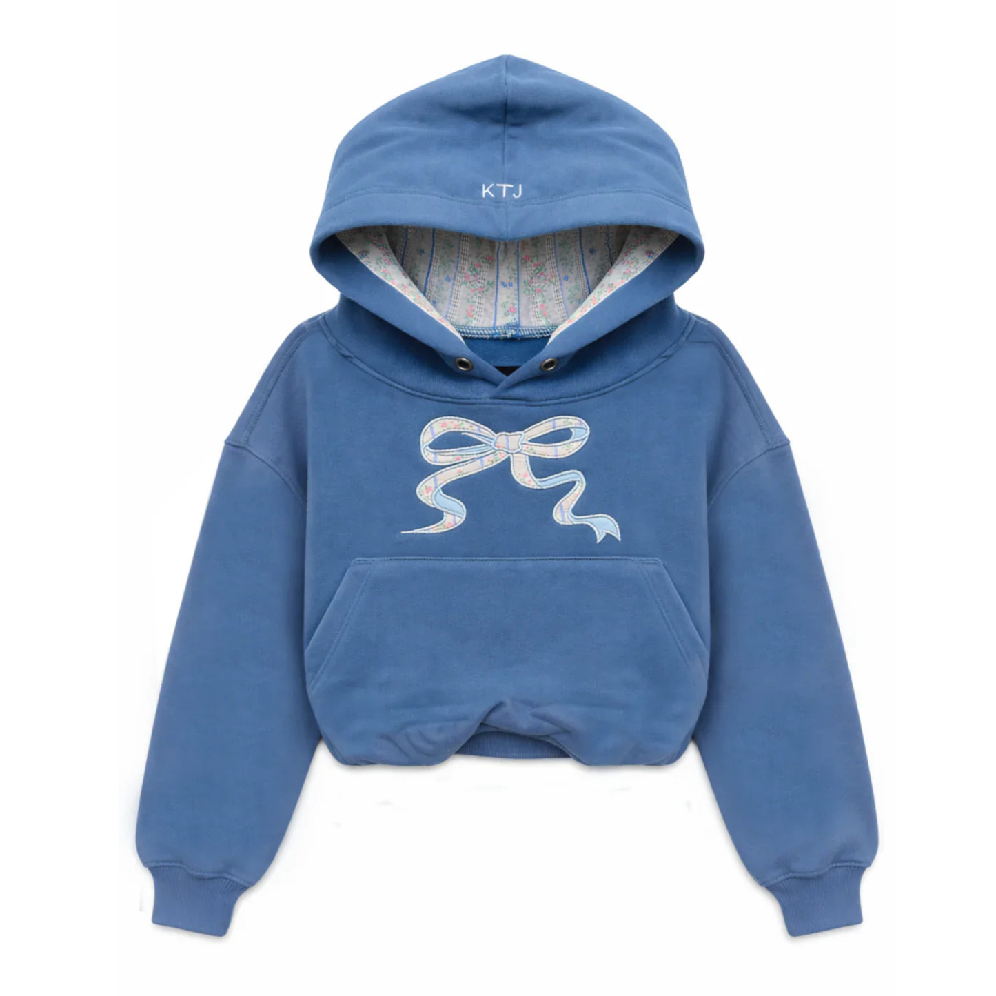 Ryan hoodie - denim blue/vintage floral