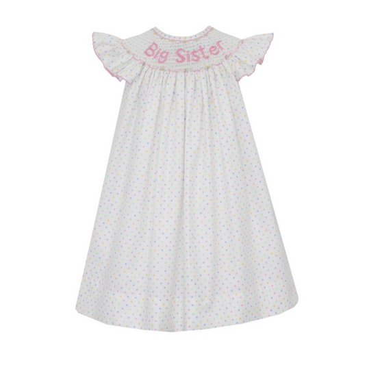 Big sister pastel multi dot angel wing bishop