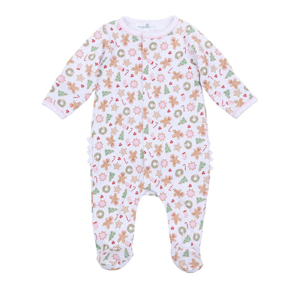 Frosted wonderland footie - pink