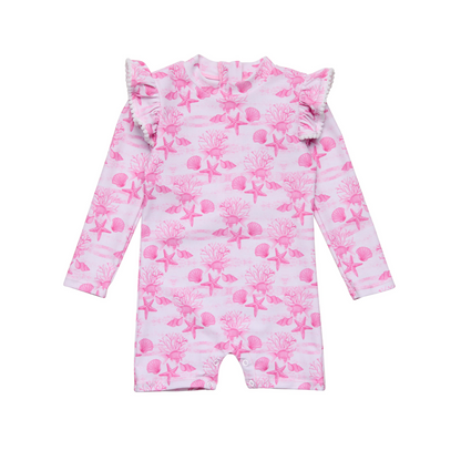 Pink lagoon l/s sunsuit