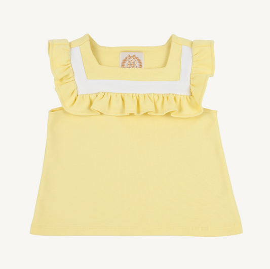 Darla day top - lake worth yellow