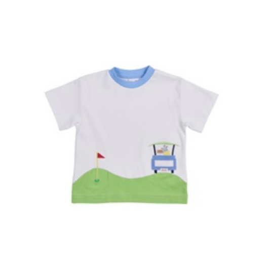 Golf cart knit shirt