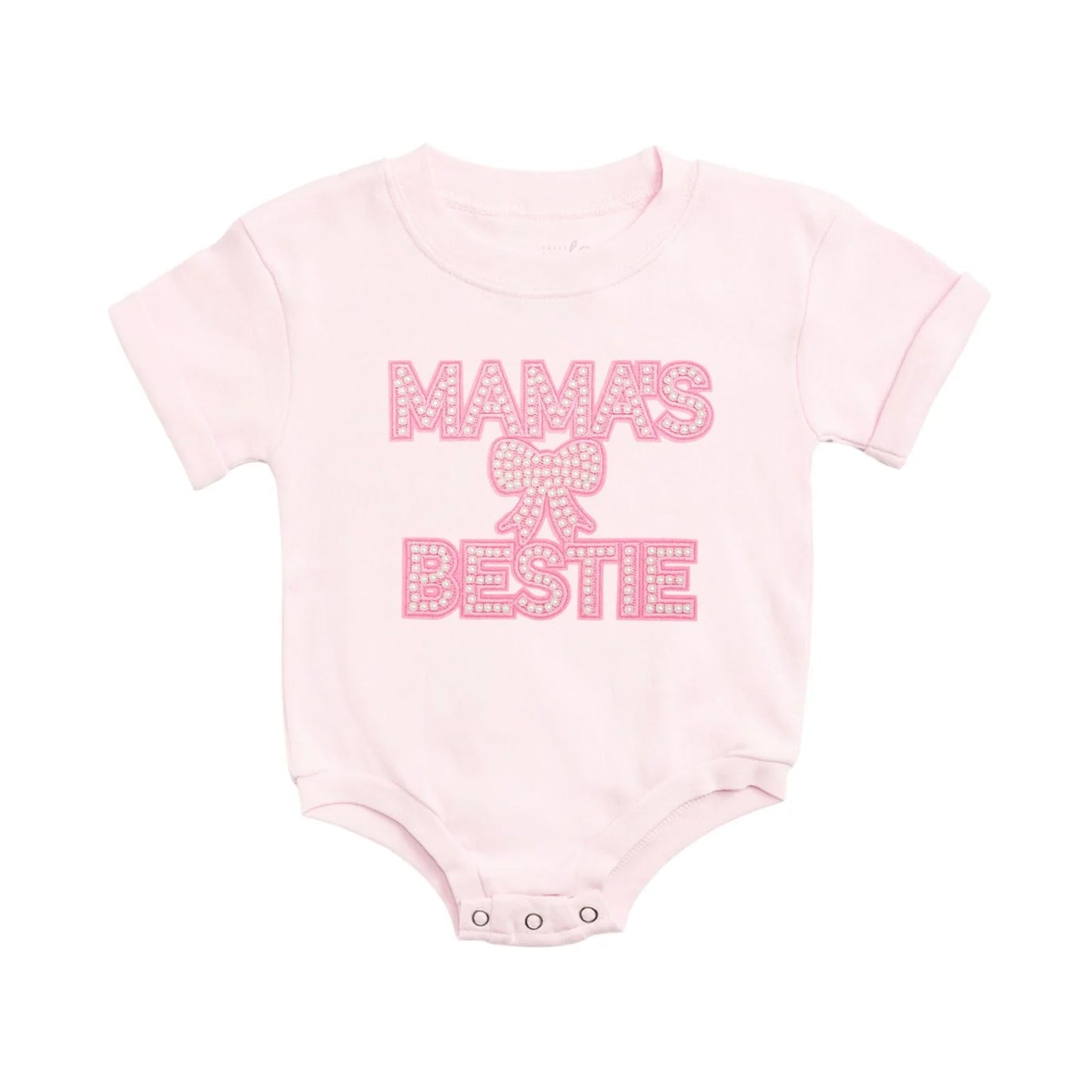 Mama's bestie pearl s/s romper