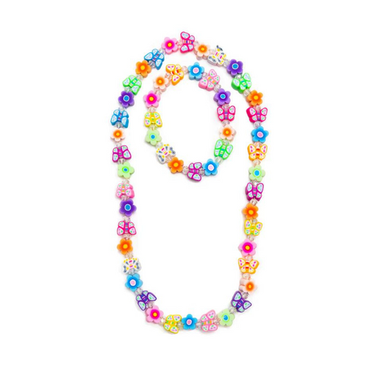 Flutter flowers necklace & bracelet