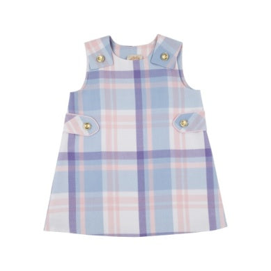 Janie jumper - peach blossom plaid