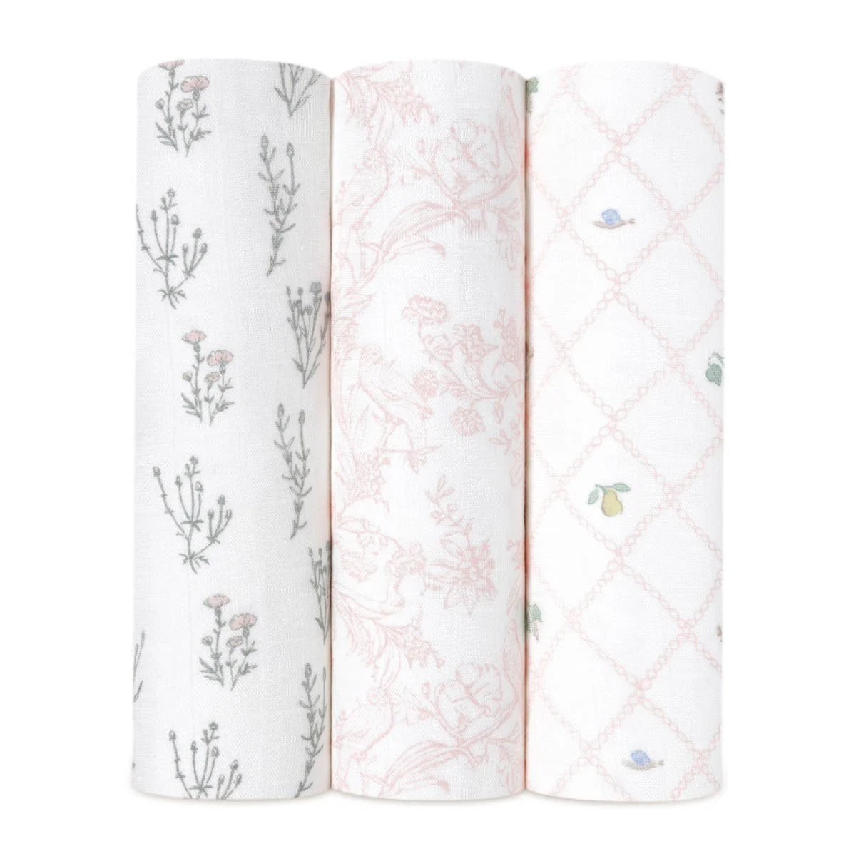 French floral silky soft swaddles
