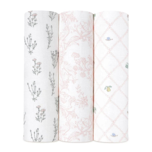 French floral silky soft swaddles
