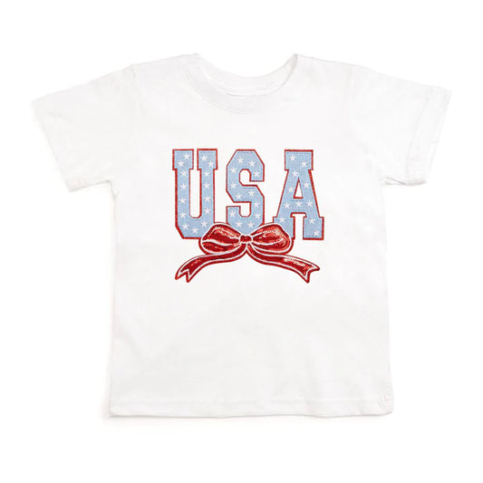 USA stars & bow s/s tshirt