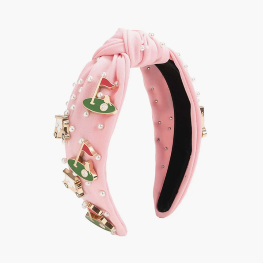 Golf gemstone headband