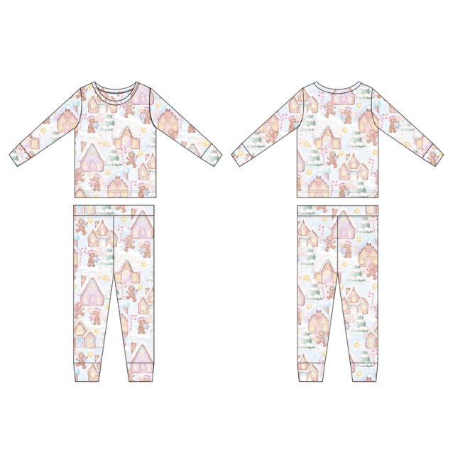 Gingerbread Lane Bamboo Pajama Set