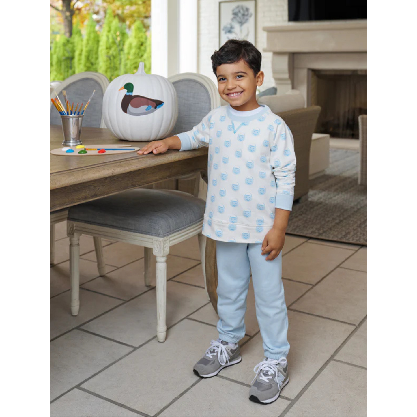 Gates sweeney sweatpant - buckhead blue/ppearl