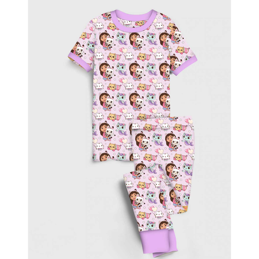 Charlie play kitty playdate s/s pjs
