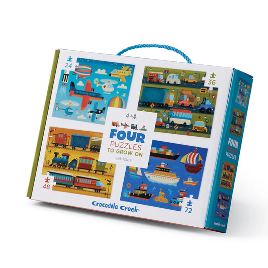 Four puzzles - vehicles